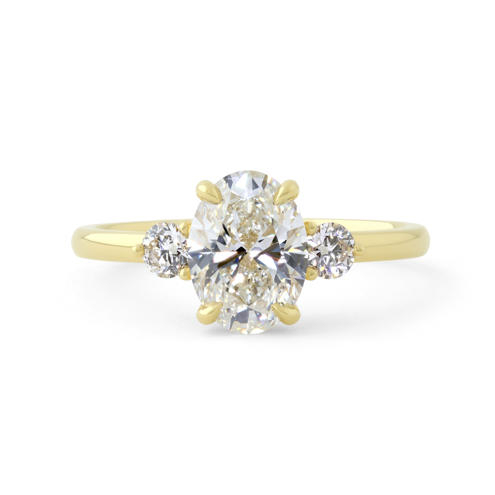 Baxter Moerman Riley Engagement Ring with Oval Diamond