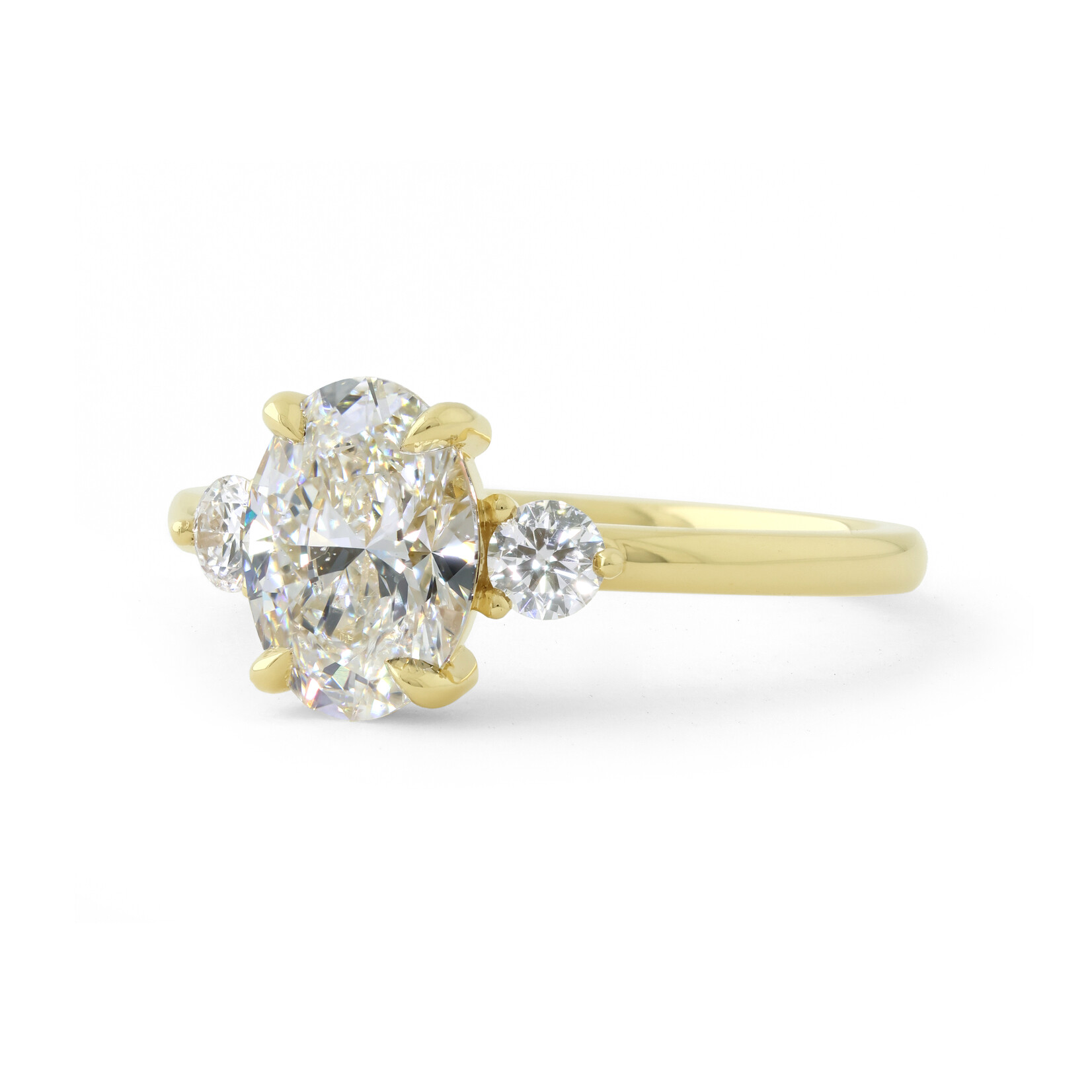 Baxter Moerman Riley Engagement Ring with Oval Diamond