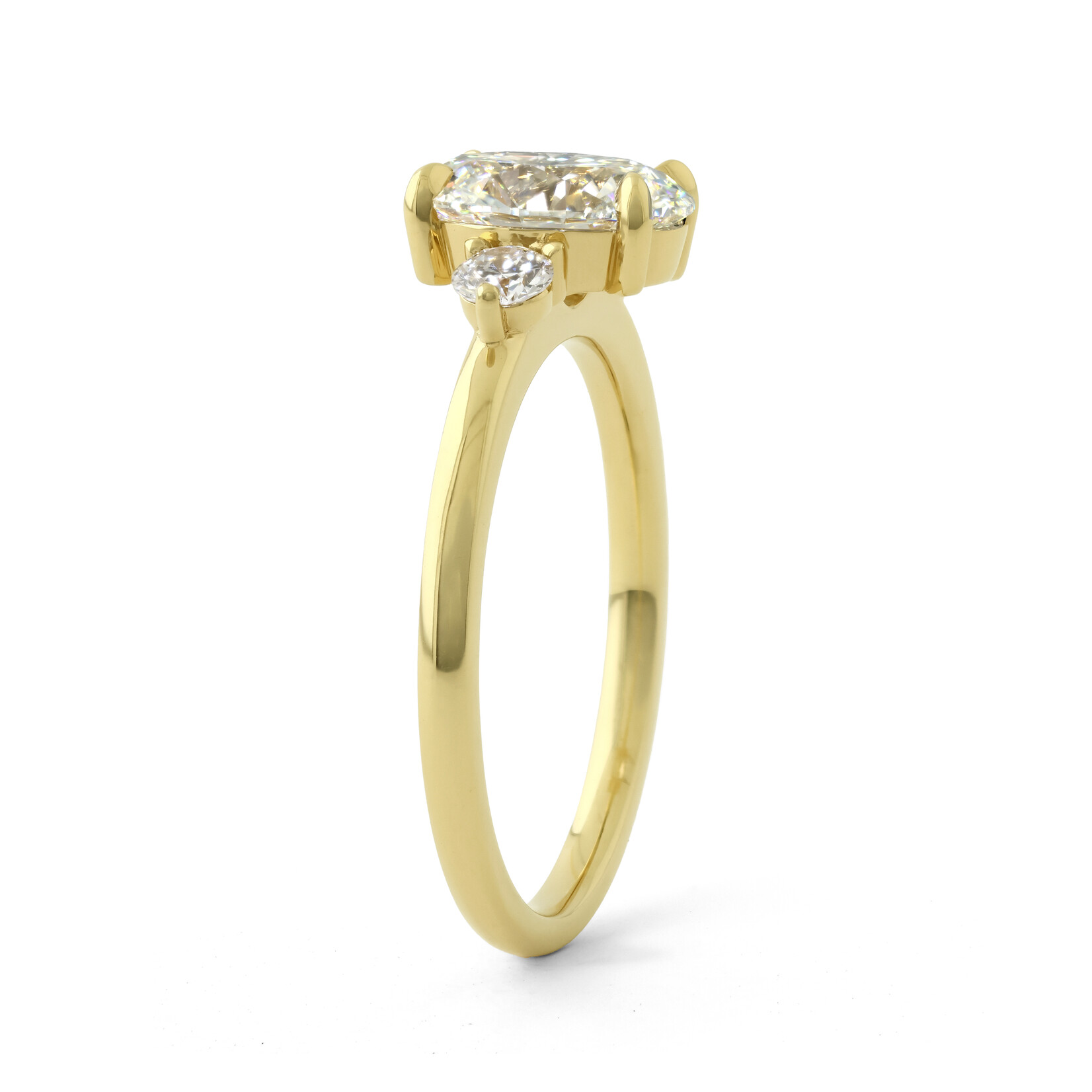 Baxter Moerman Riley Engagement Ring with Oval Diamond