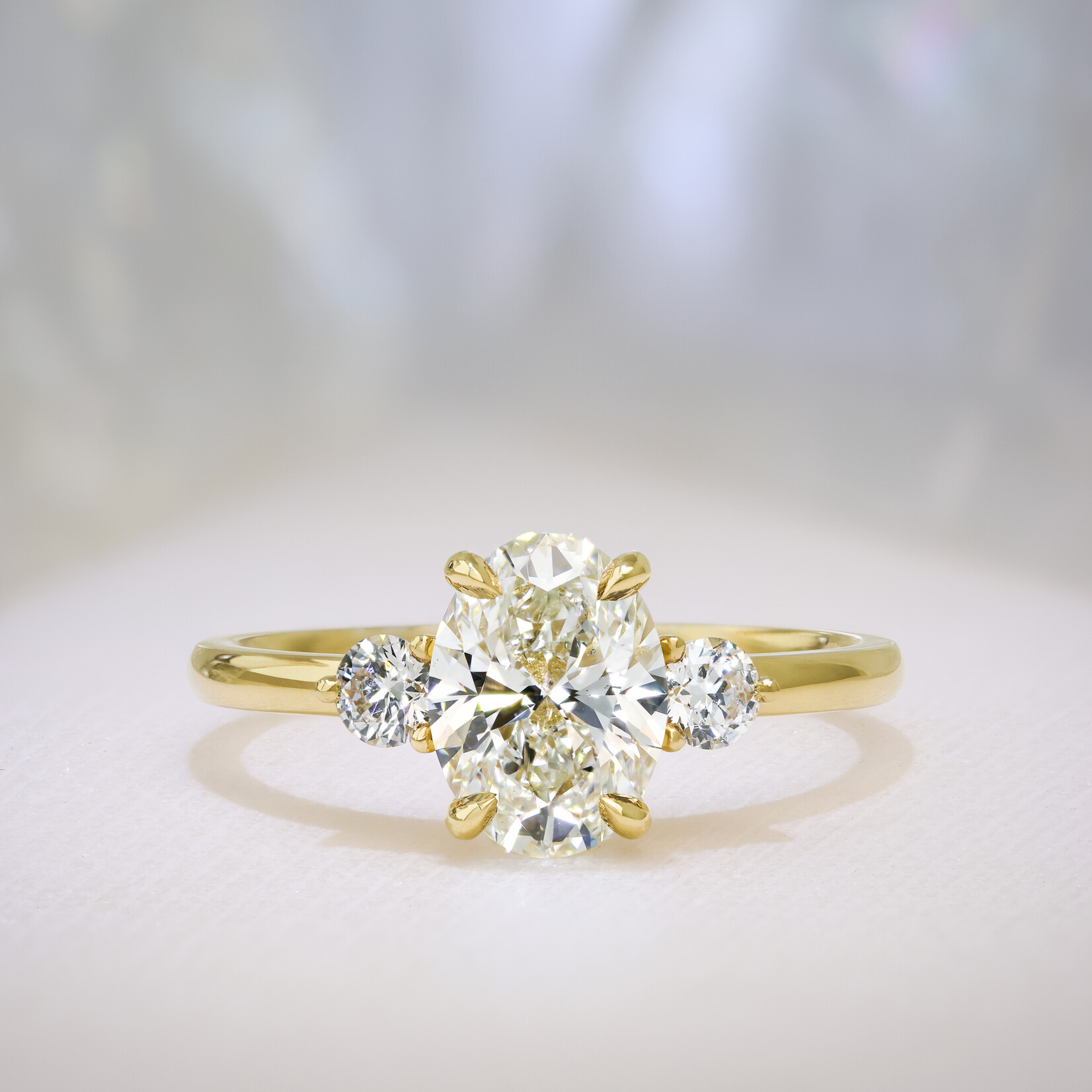 Baxter Moerman Riley Engagement Ring with Oval Diamond