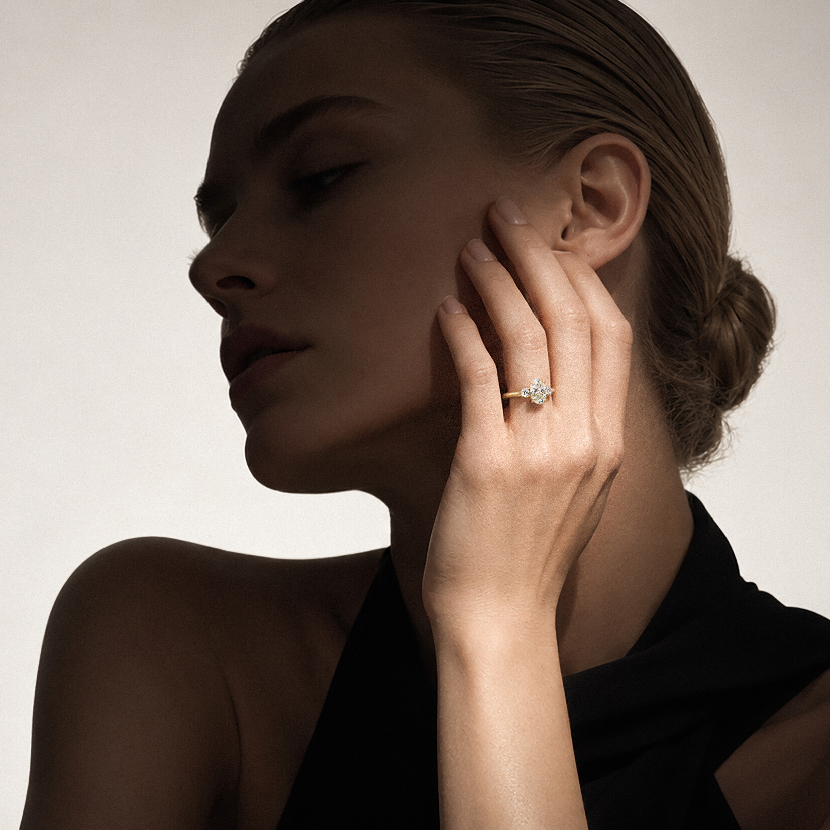 Baxter Moerman Riley Engagement Ring with Oval Diamond