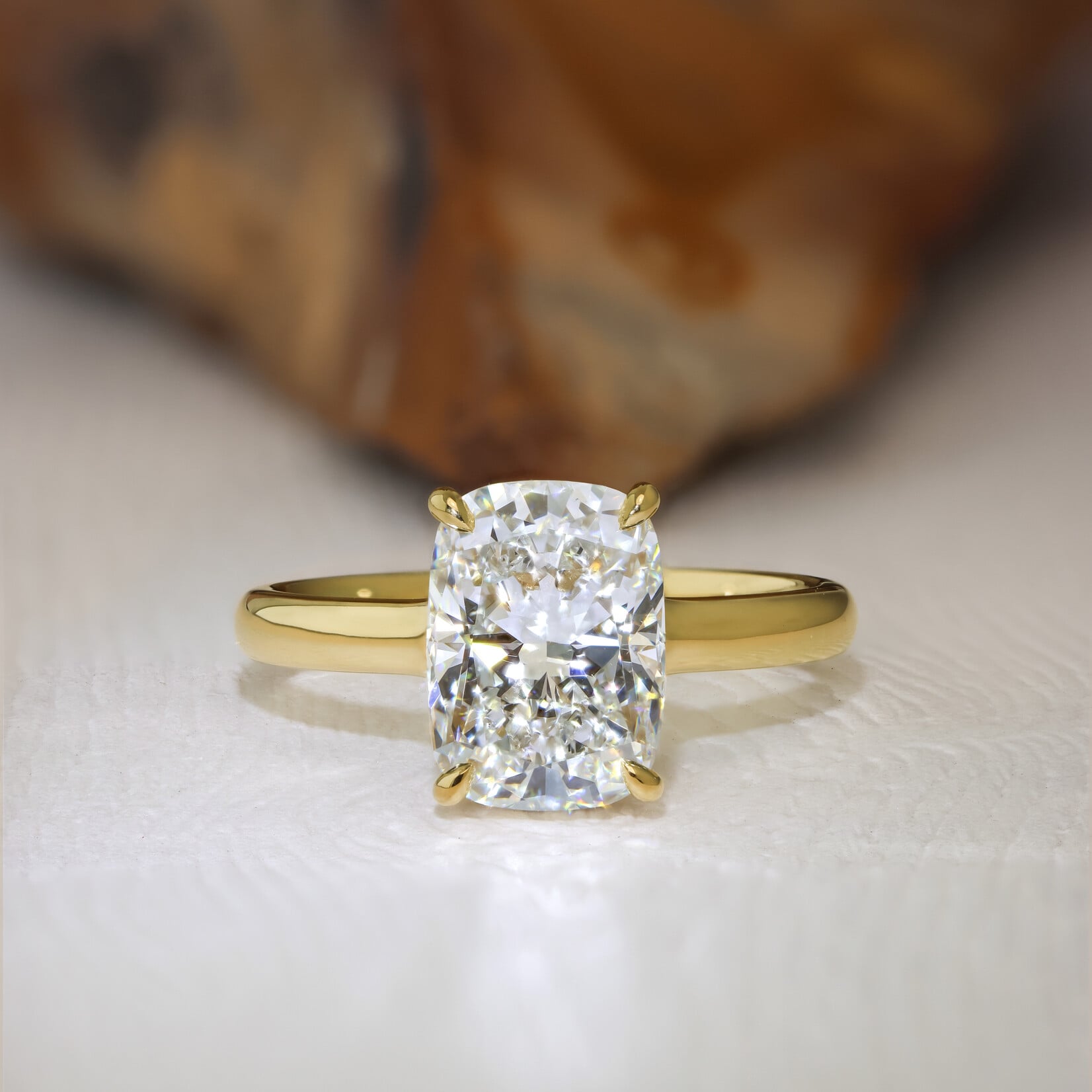 Baxter Moerman Gwen Ring – 3.09ct Elongated Cushion Lab-Grown Diamond
