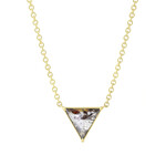 Baxter Moerman 1.30ct Salt & Pepper Triangle Rose Cut Diamond Necklace