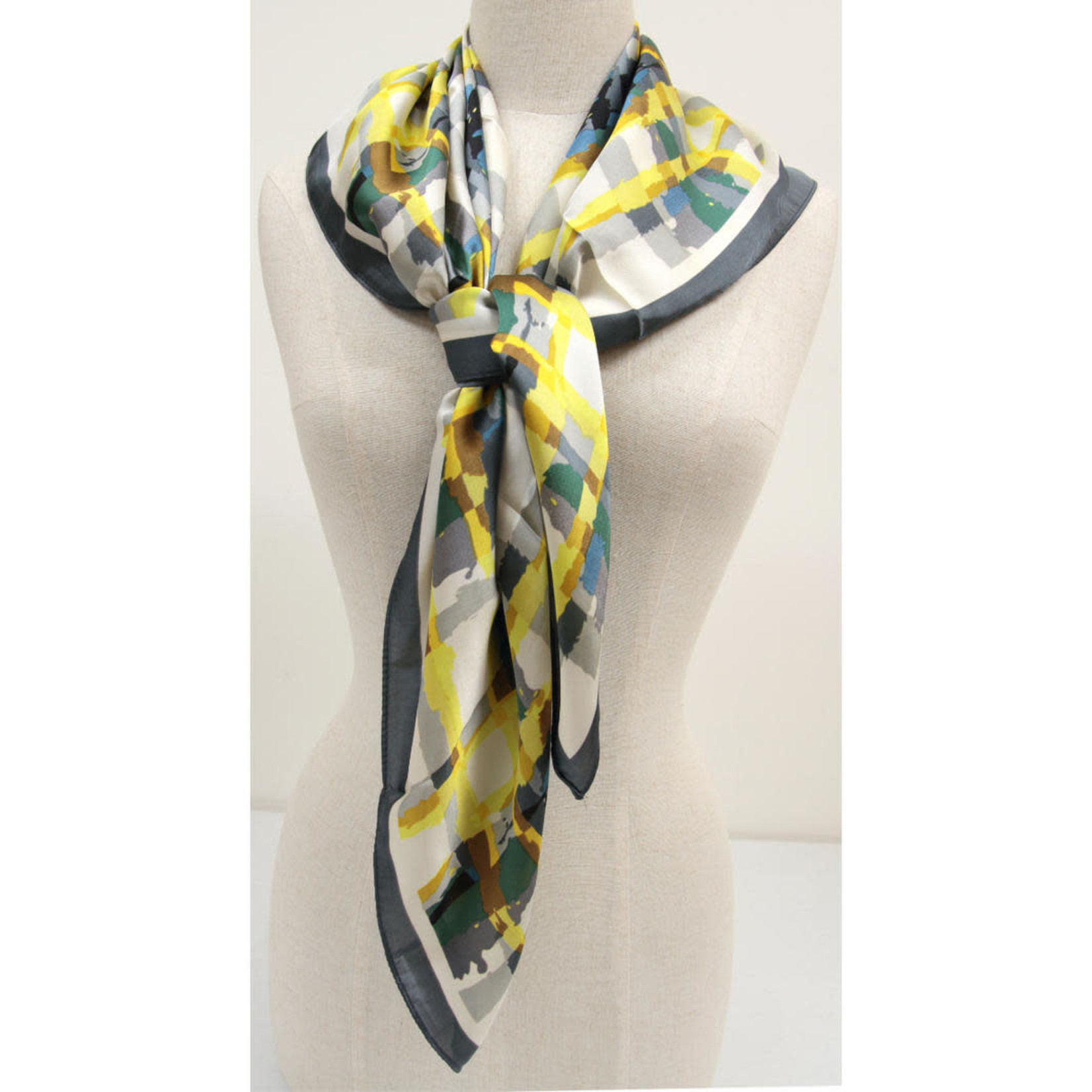 Sassy Duck Sassy Duck Paris Scarf - Charcoal/Yellow