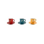 Cafe De Monte Espresso Cups & Saucers Set/6