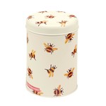 Bee round canister tin