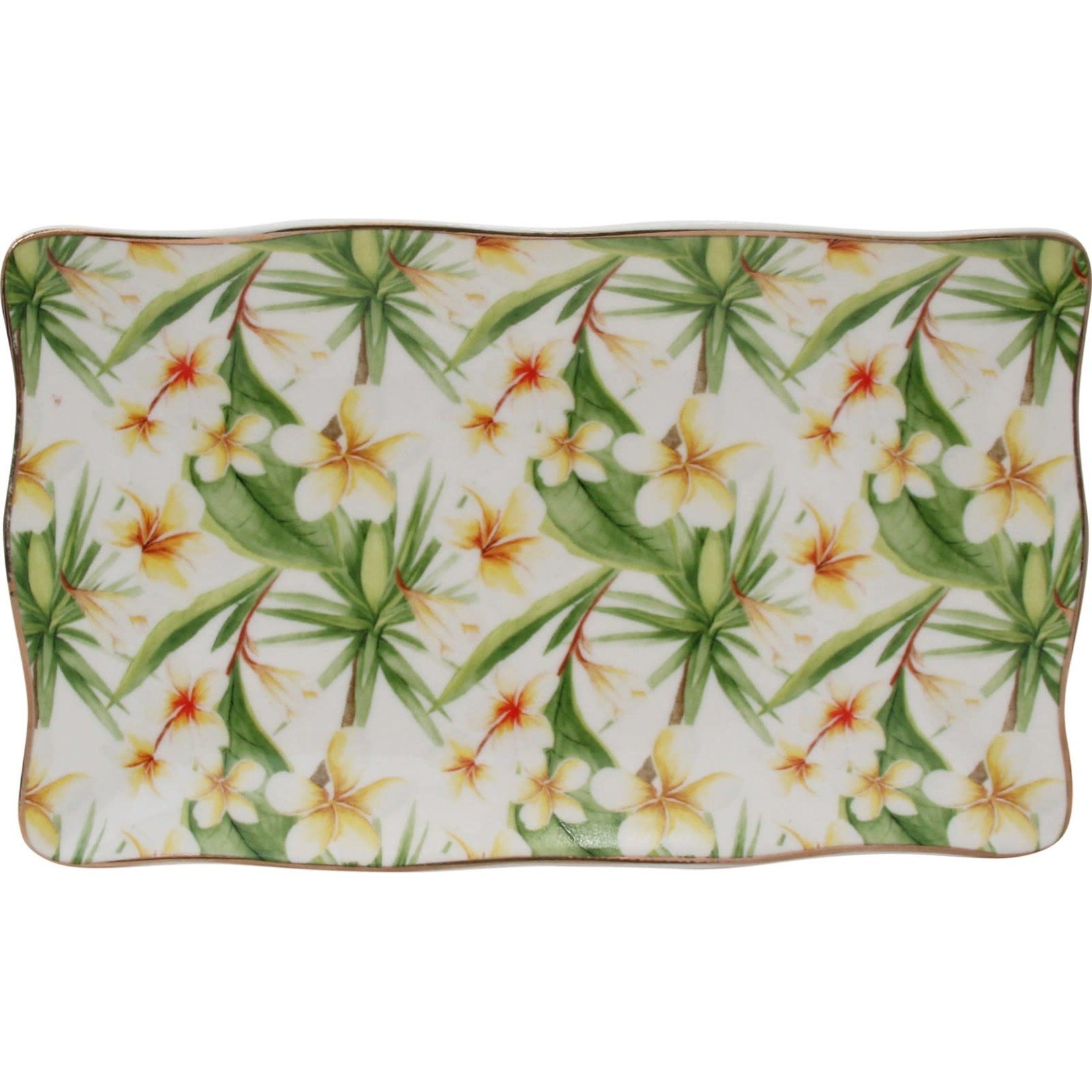 Frangipani Rectangle Plate