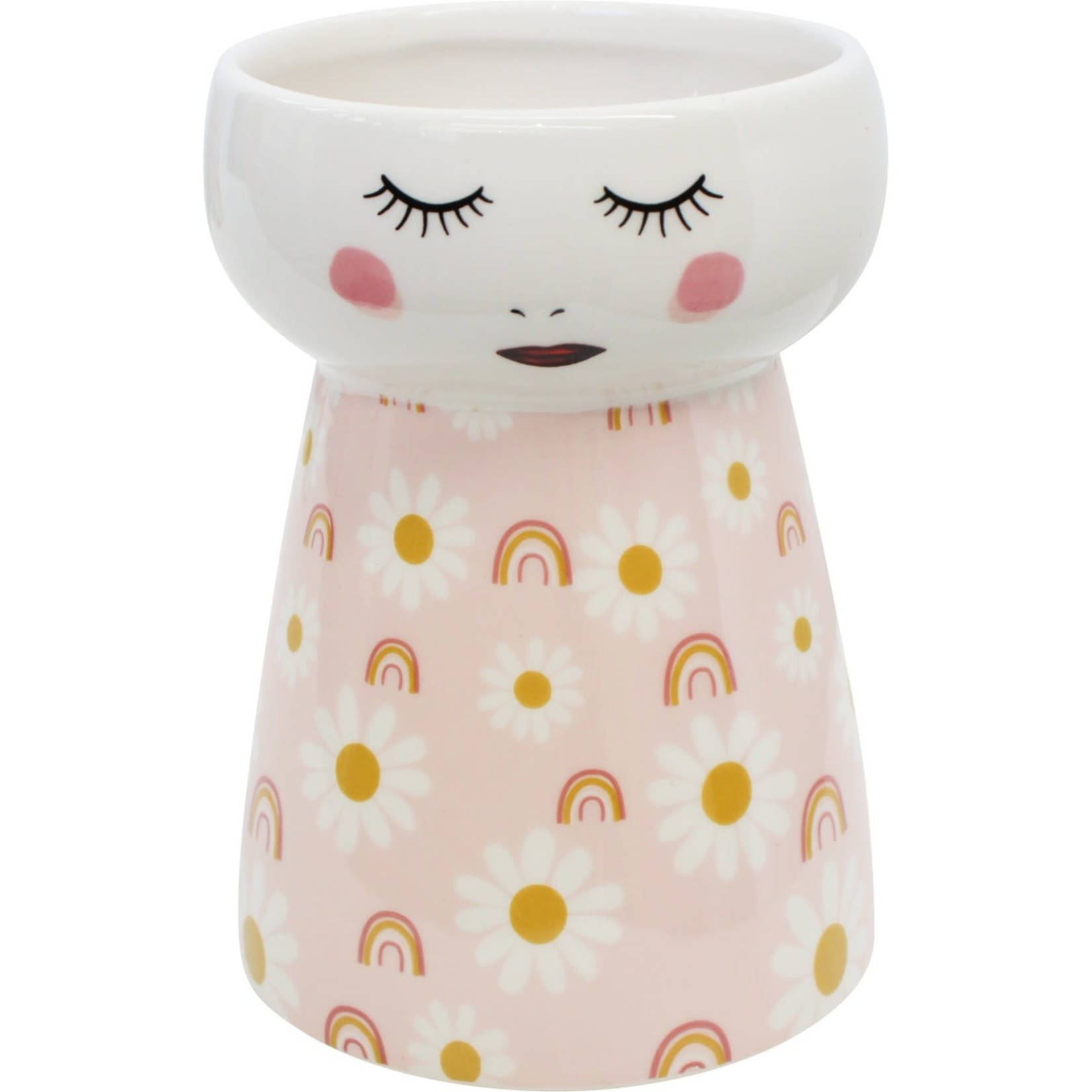 Doll Vase - Daisy Rainbow