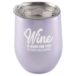 Wine is Good For You Tumbler - Lilac Glitter