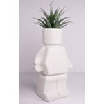 Block Man Planter White