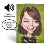 Loudmouth Talking Card - Emma Stone