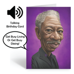 Loudmouth Talking Card - Morgan Freeman