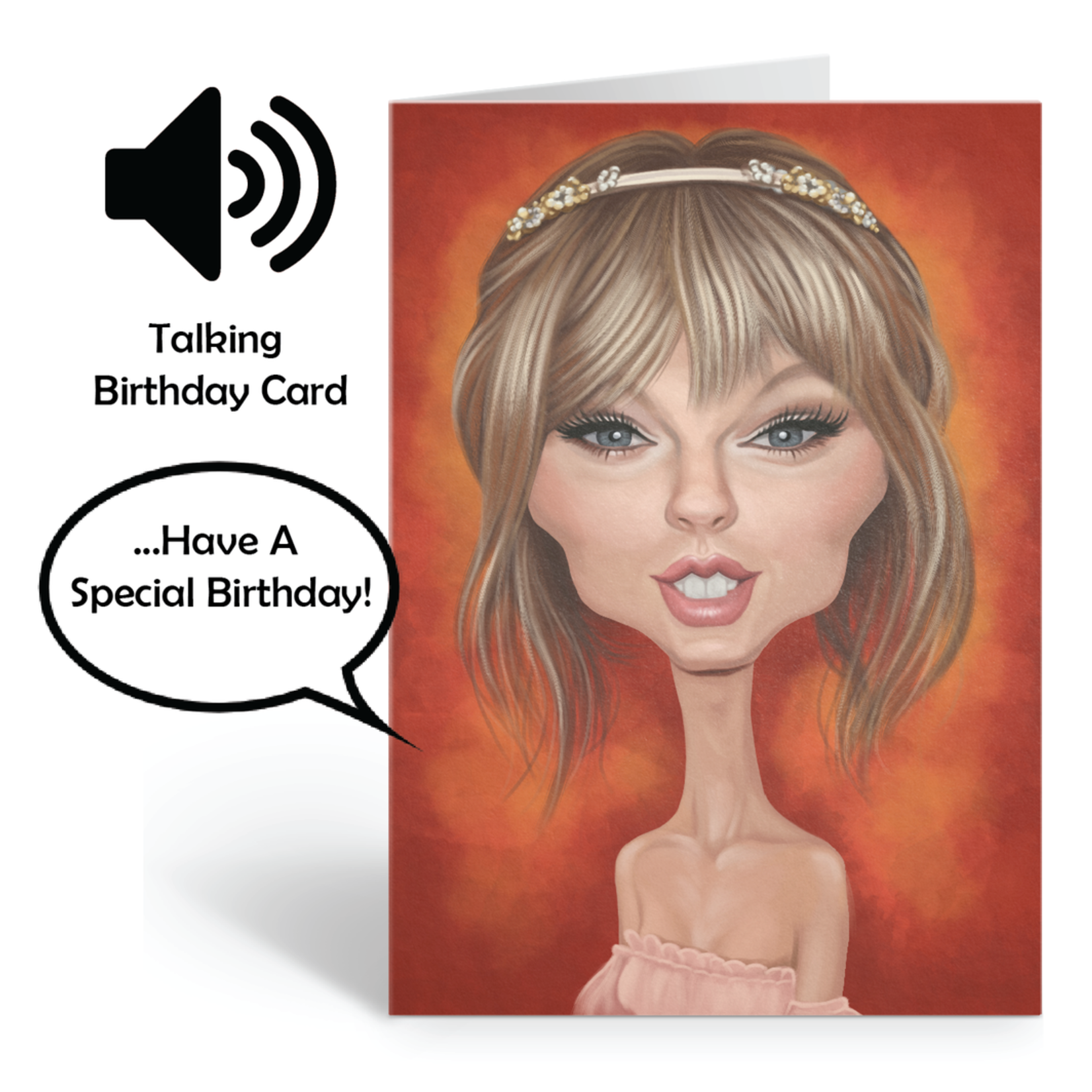 Loudmouth Talking Card - Taylor Swift