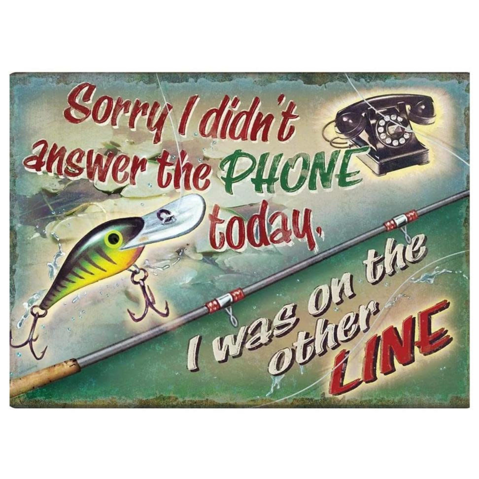 On the other Line Tin Sign