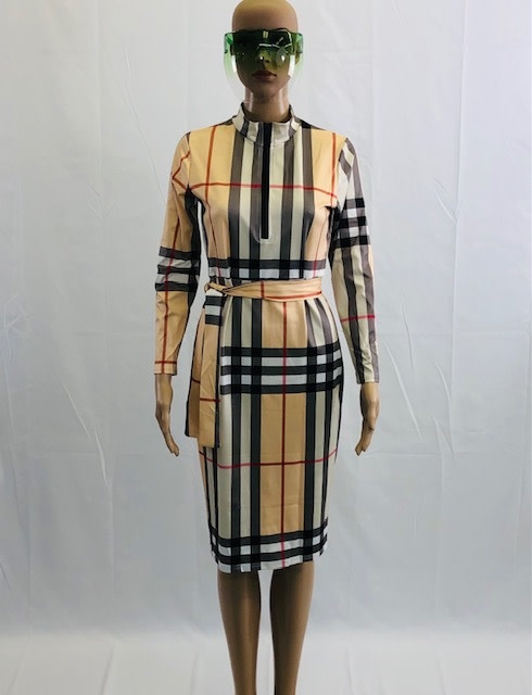 burberry print dress