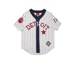 Team Issue 2018 Detroit Stars Tigers Jersey 44 Large Negro Leagues Majestic