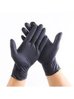 MD775 Wipeco Grizzly XXL Black Nitrile Gloves 100/Box