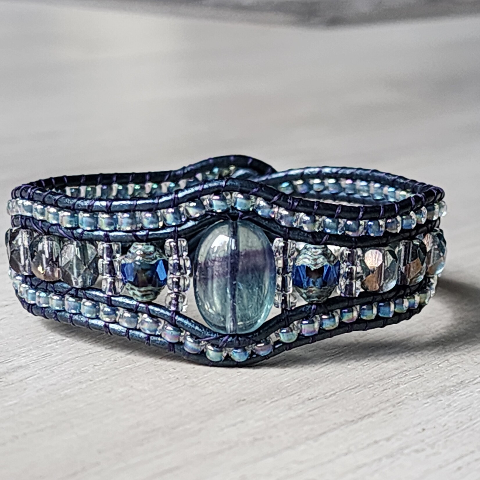 Purple Haze Fluorite Bracelet
