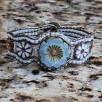 Sea Foam Flower Bracelet