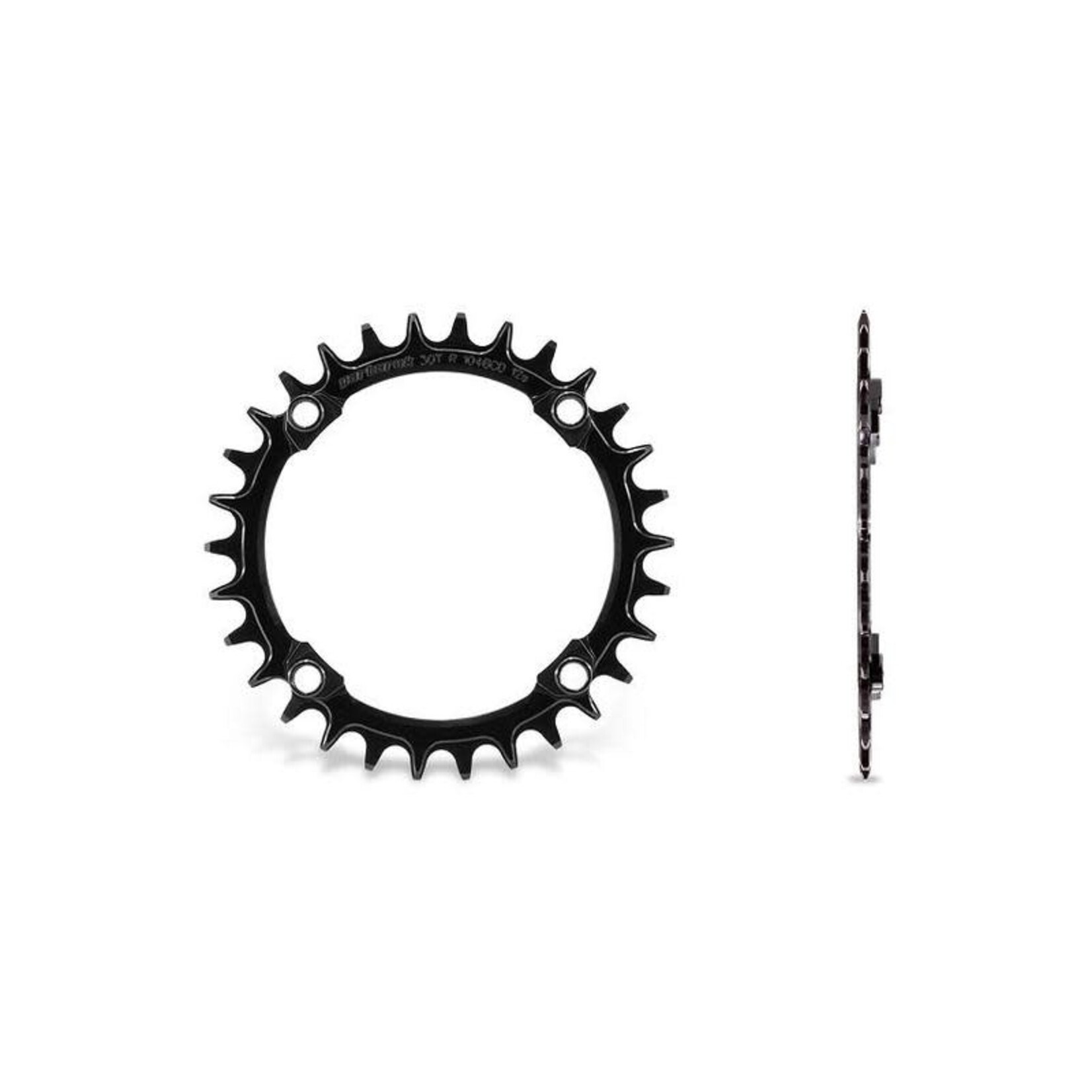 Garbaruk Garbaruk MTB Chainring, 104 BCD, Round, 32T, Black