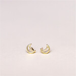 JaxKelly Minimalist Moon Earrings
