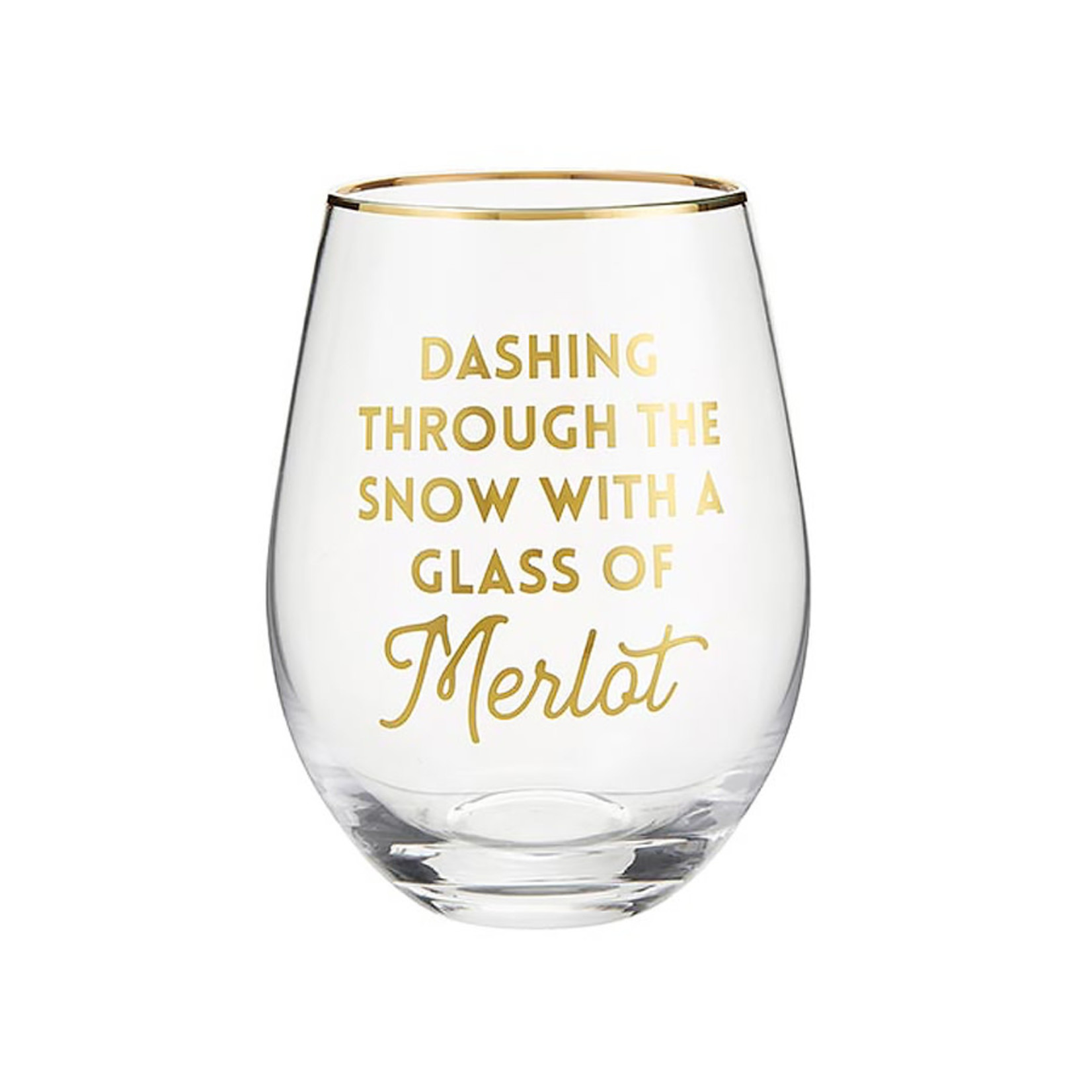 Creative Brands Holiday Merlot Wine Glass