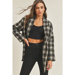 LUSH Bold Choices Plaid Coat