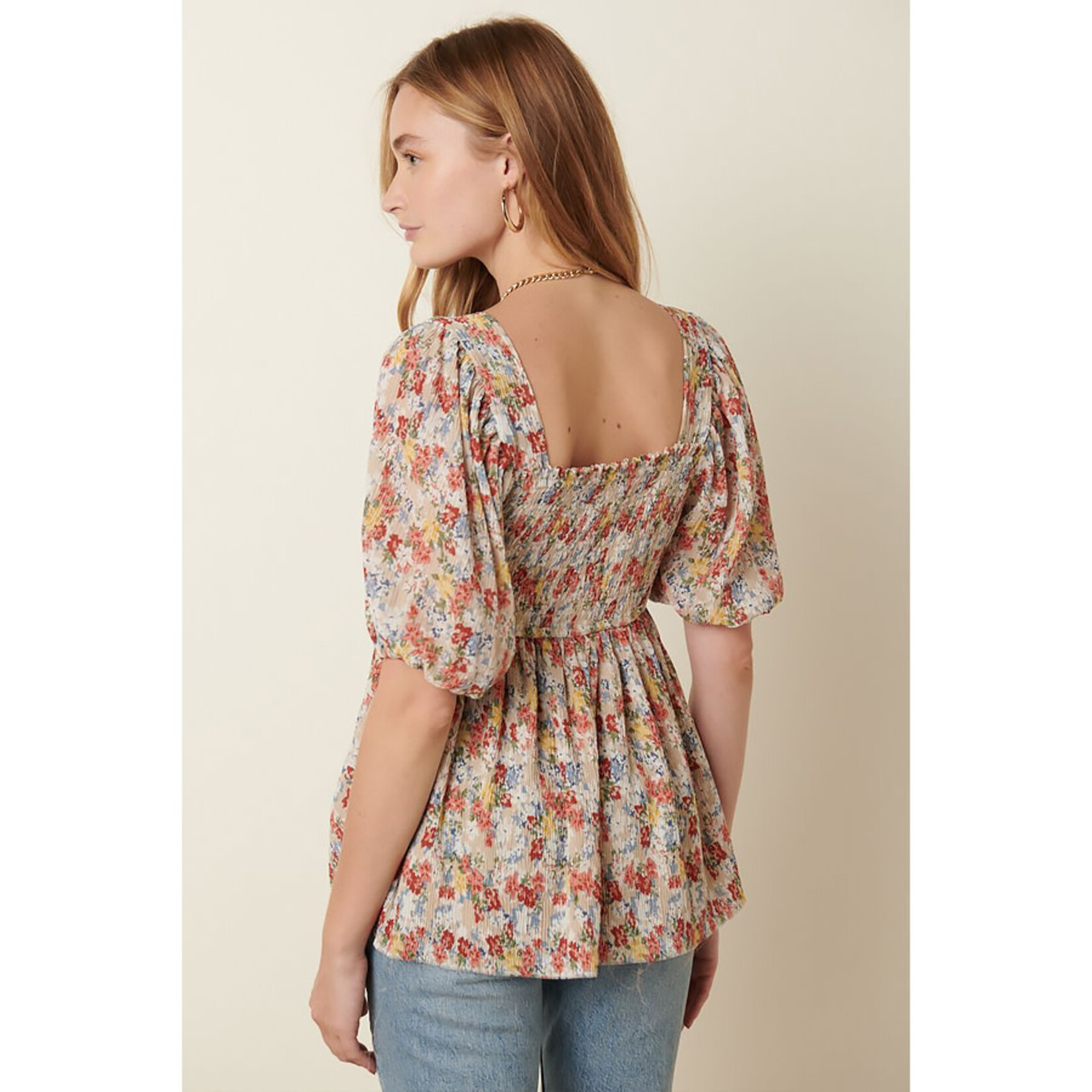 Mittoshop Floral Fields Babydoll Blouse