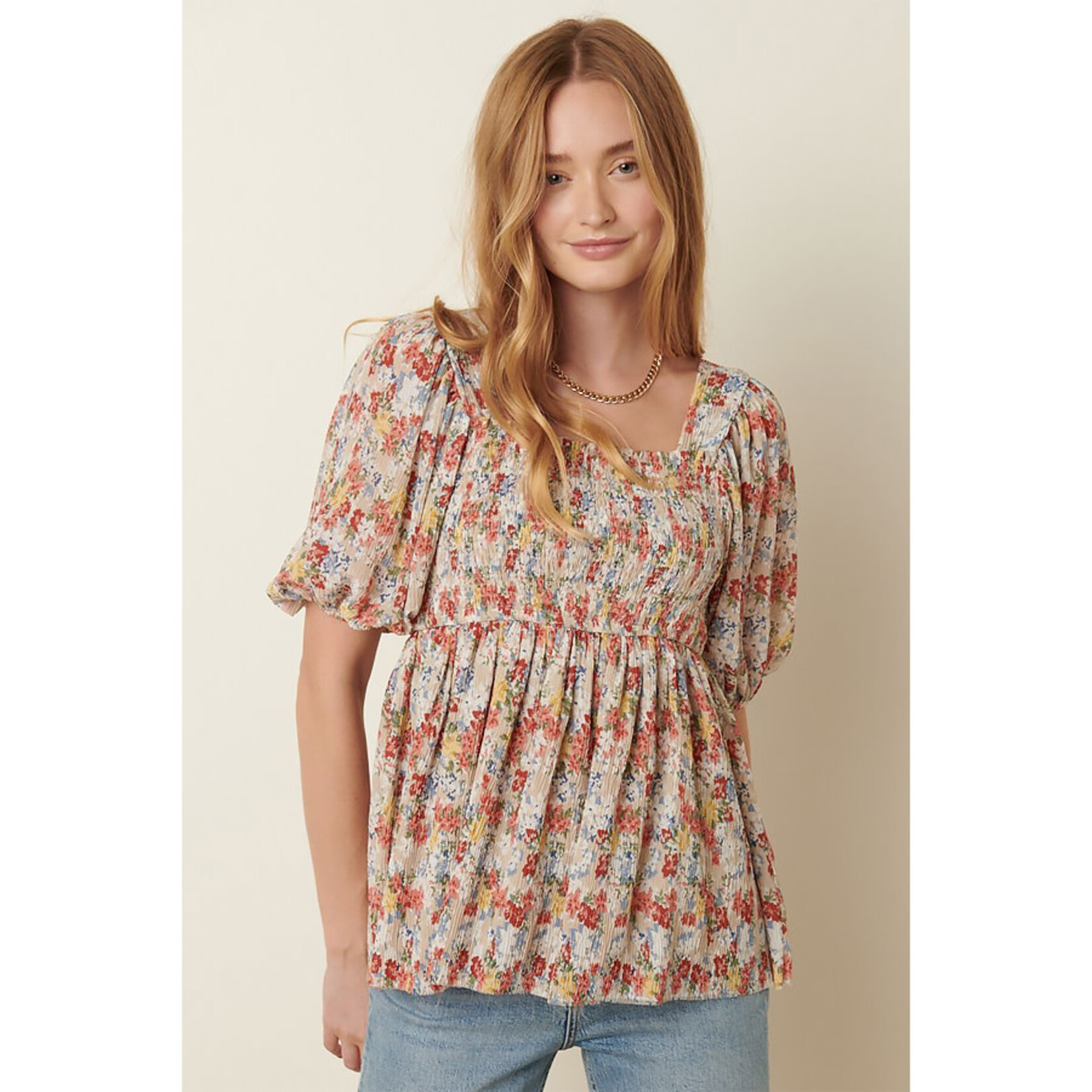 Mittoshop Floral Fields Babydoll Blouse