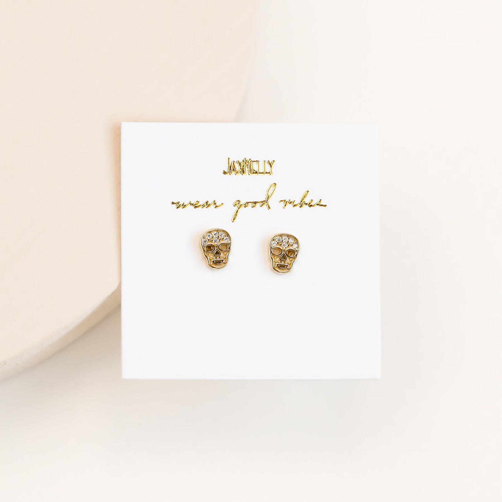 JaxKelly Pavé Stud Earrings