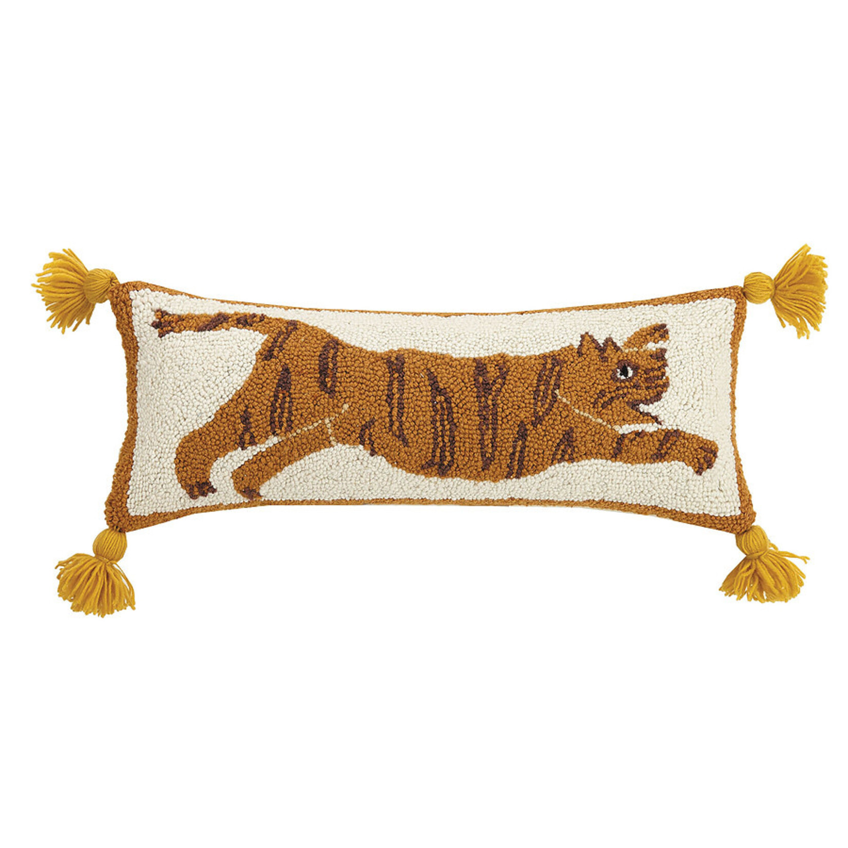 Peking Handicraft Tiger Tassels Hook Pillow