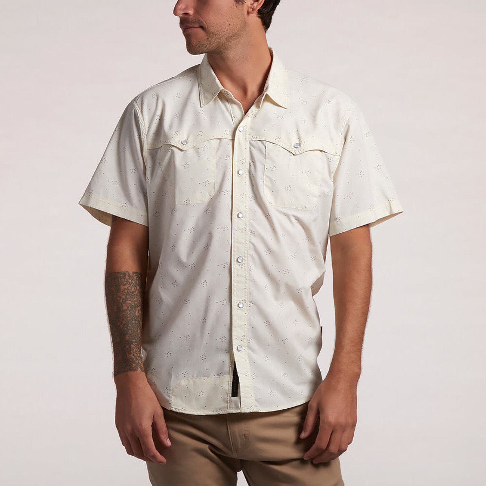 Howler Brothers Open Country Tech Button Down - Flight of Gulls