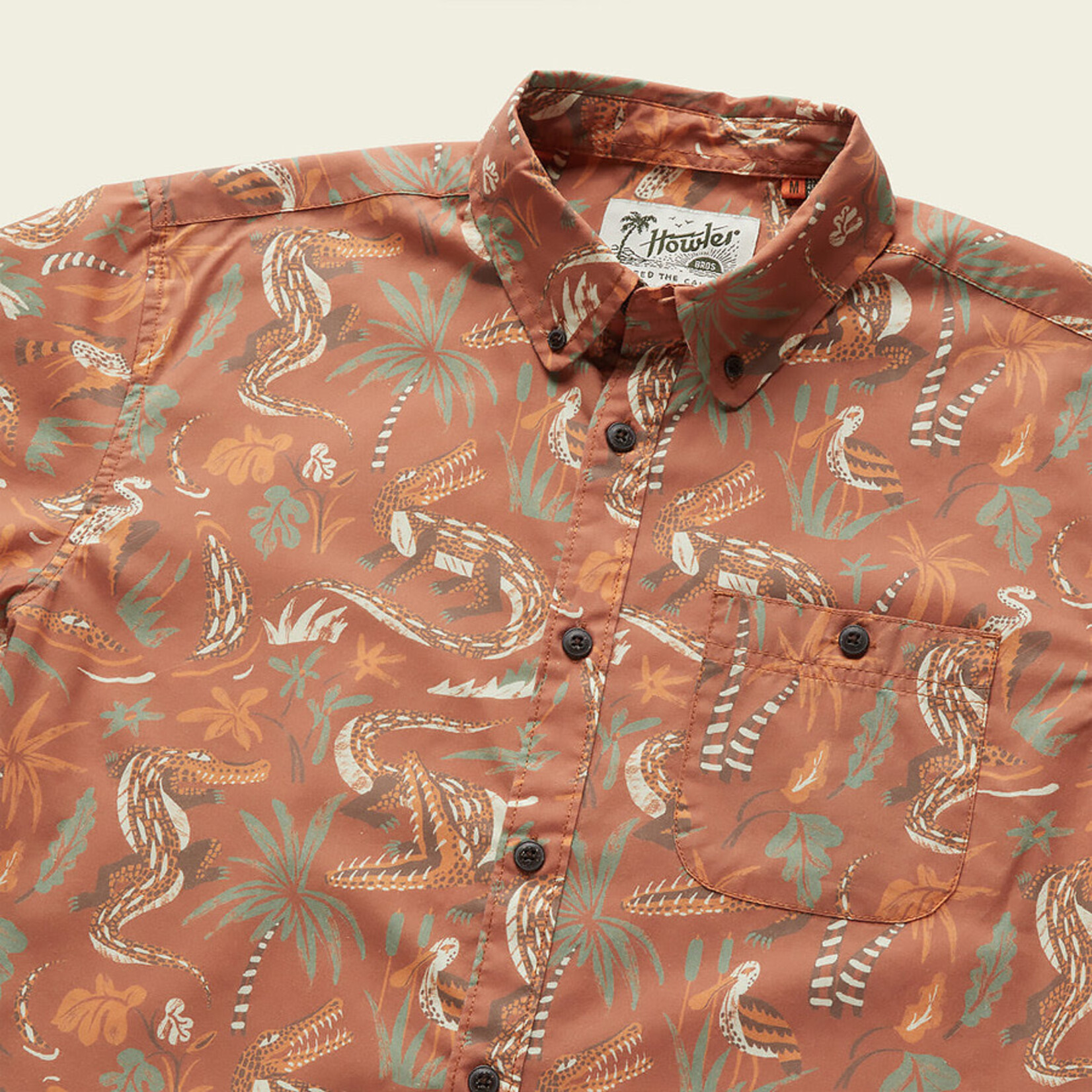 Howler Brothers Mansfield Button Down - Lazy Gators