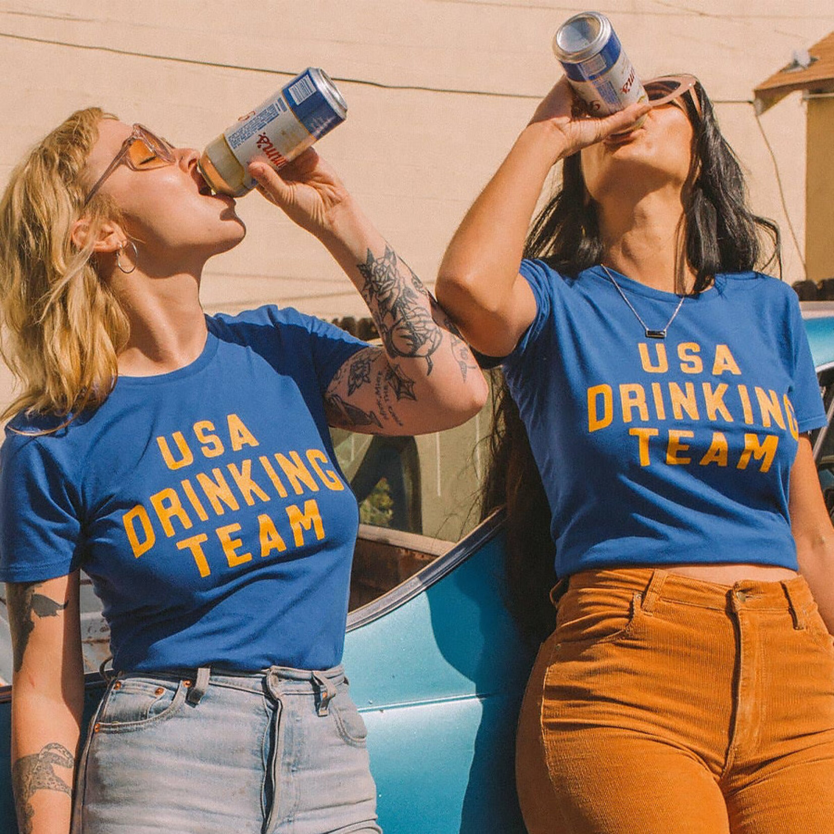 Electric West USA Drinking Team Tee