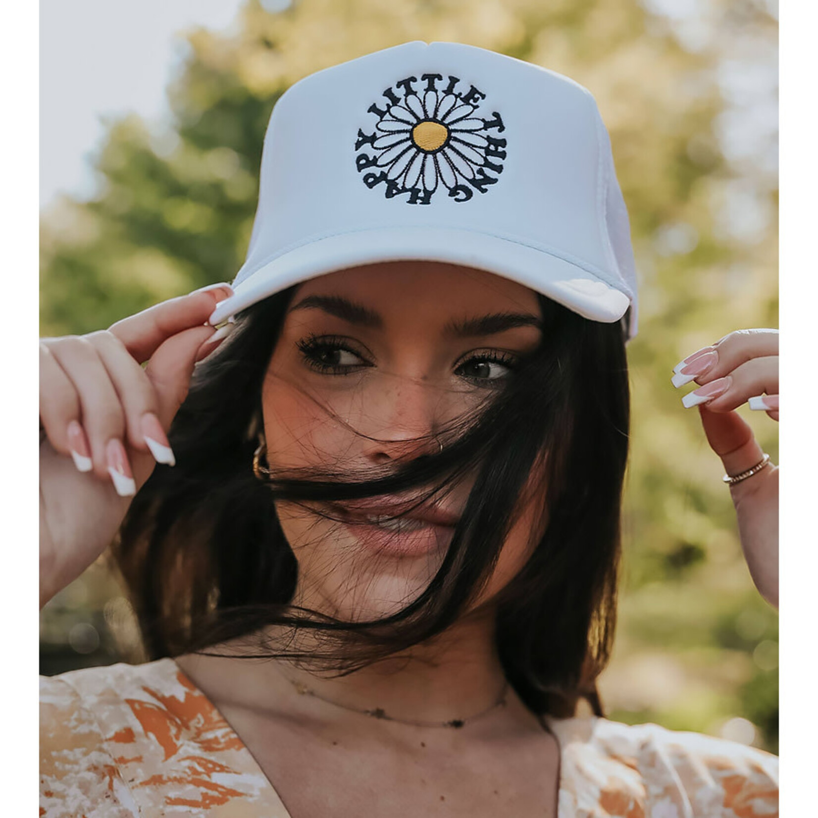 FRIDAY + SATURDAY Happy Little Things Trucker Hat