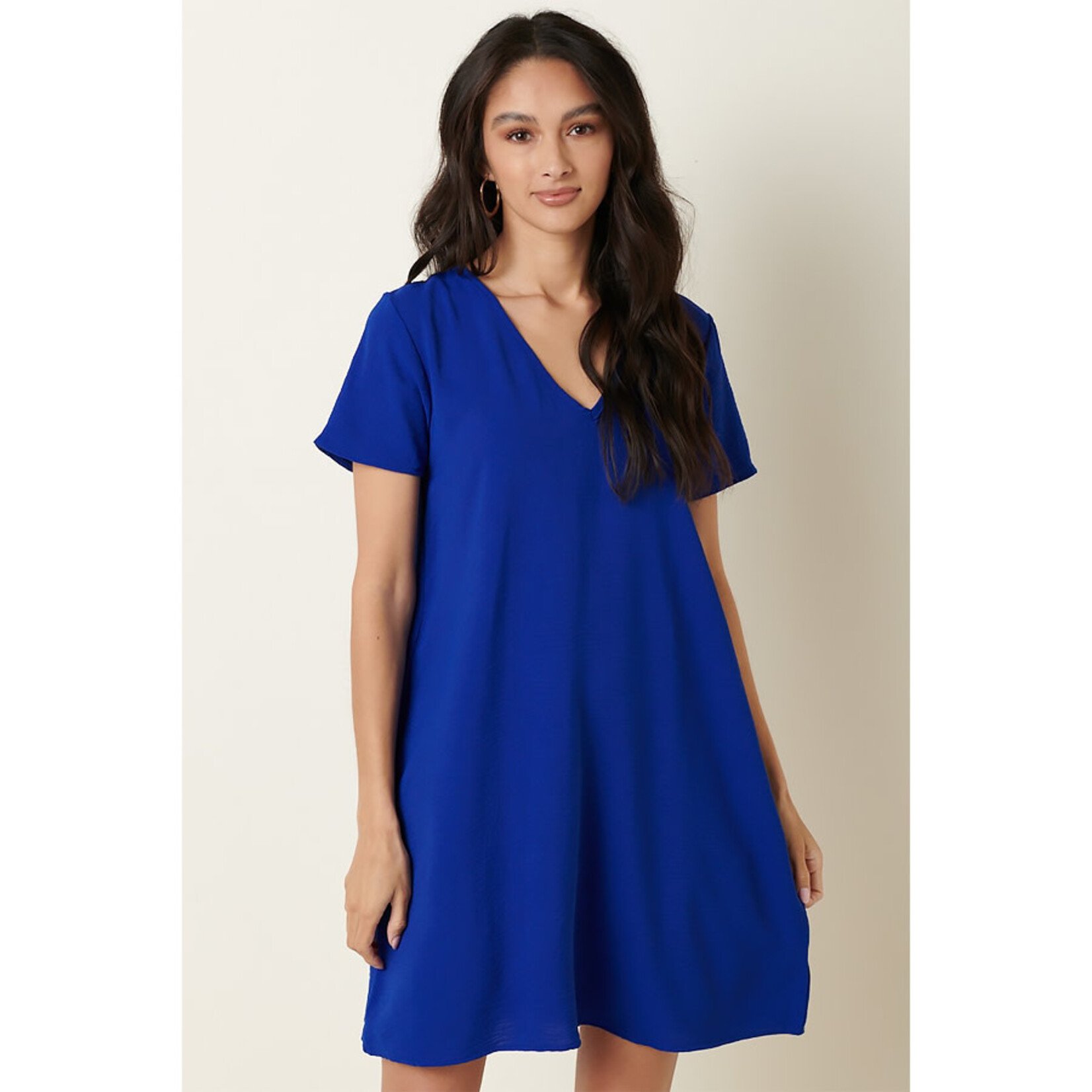 Mittoshop Kennedy V-Neck Shift Dress