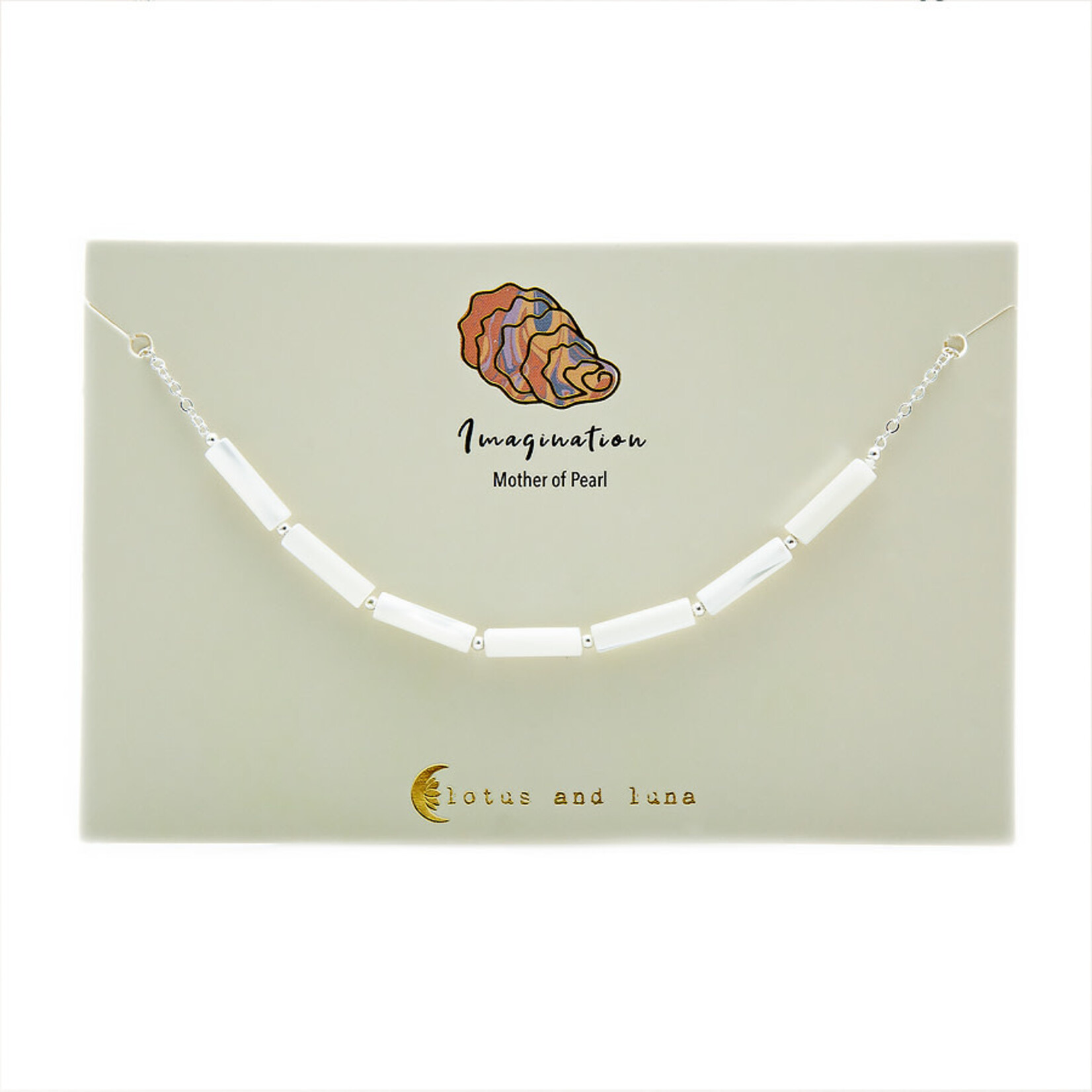 Lotus and Luna Imagination Tube Bead Necklace