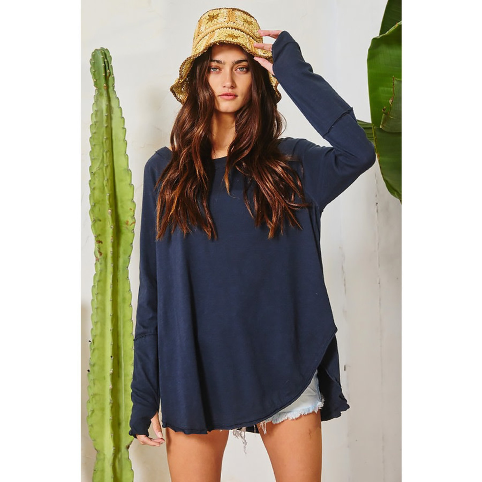 BUCKETLIST Chill Out Long Sleeve Tunic