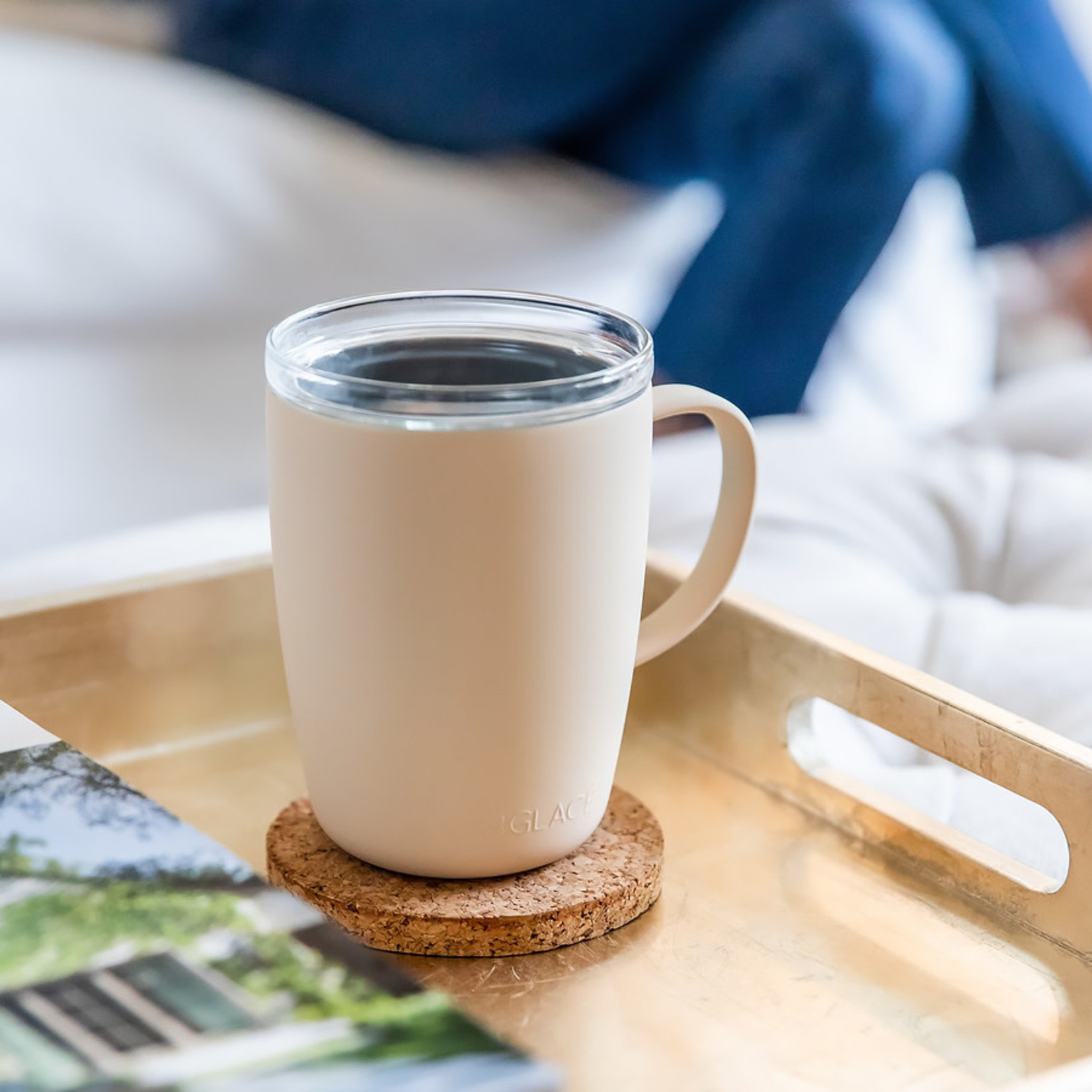 Glass Lined Coffee Cup - The Salty Palm