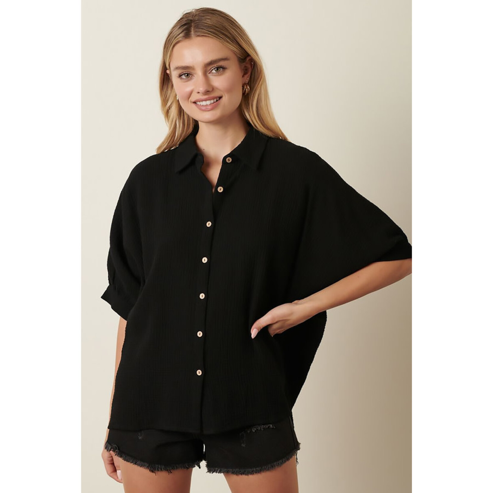 Mittoshop Shore Thing Bubble Sleeve Blouse