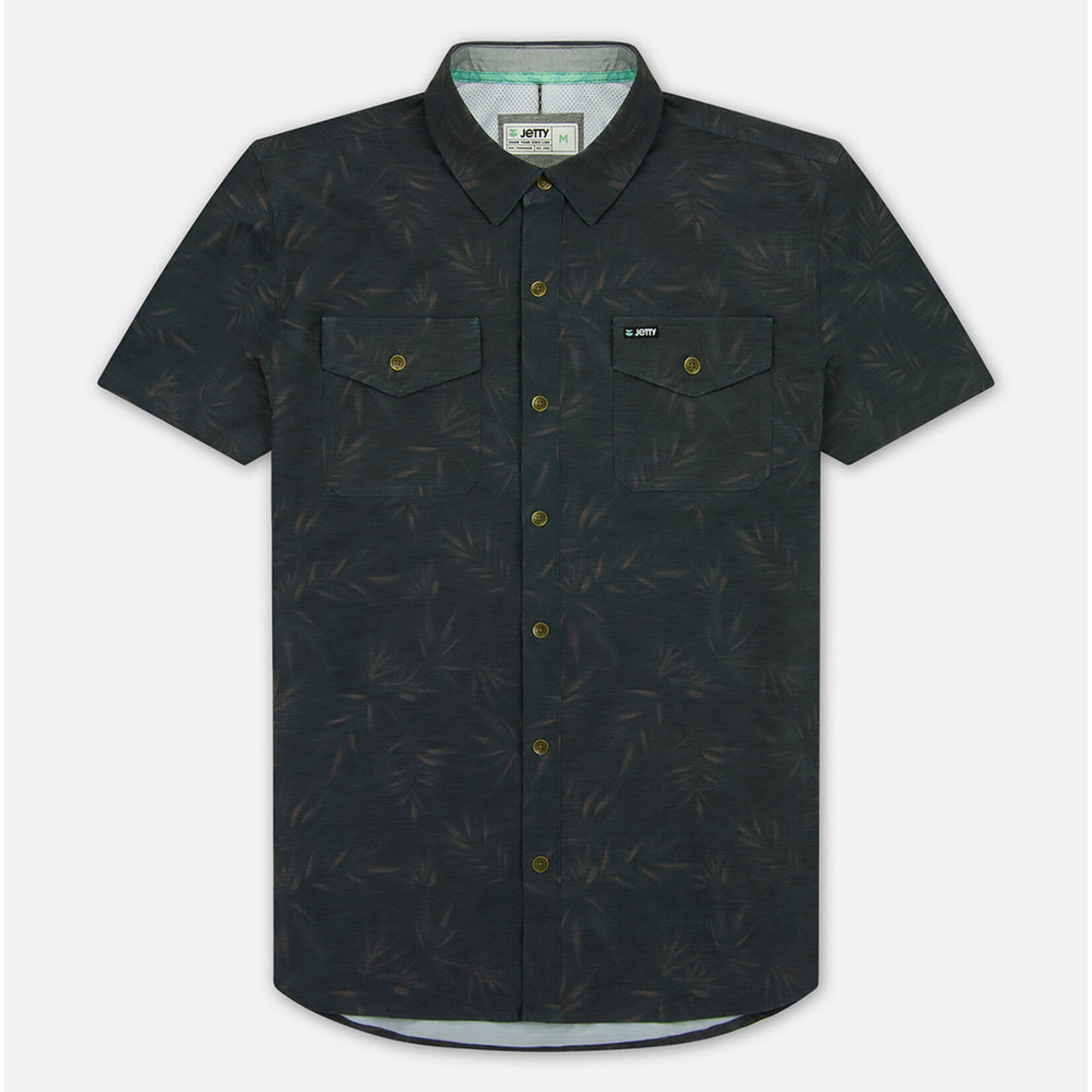 Jetty Wellspoint Woven Button Down - Carbon