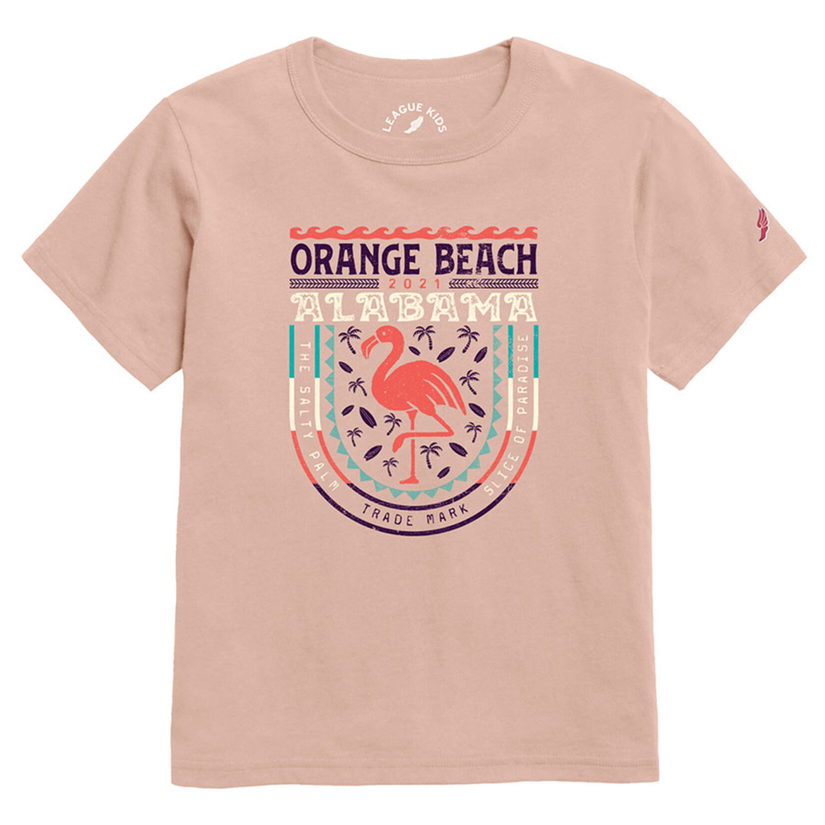 L2 Brands Youth Flamingo Beach Tee
