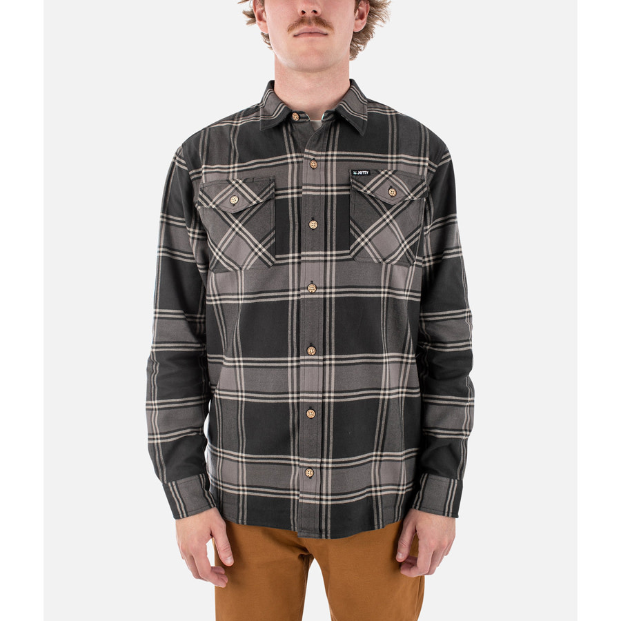 Jetty Breaker Flannel - Charcoal Jetty Breaker Flannel - Charcoal