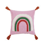 Peking Handicraft Holiday Rainbow Tassels Hook Pillow