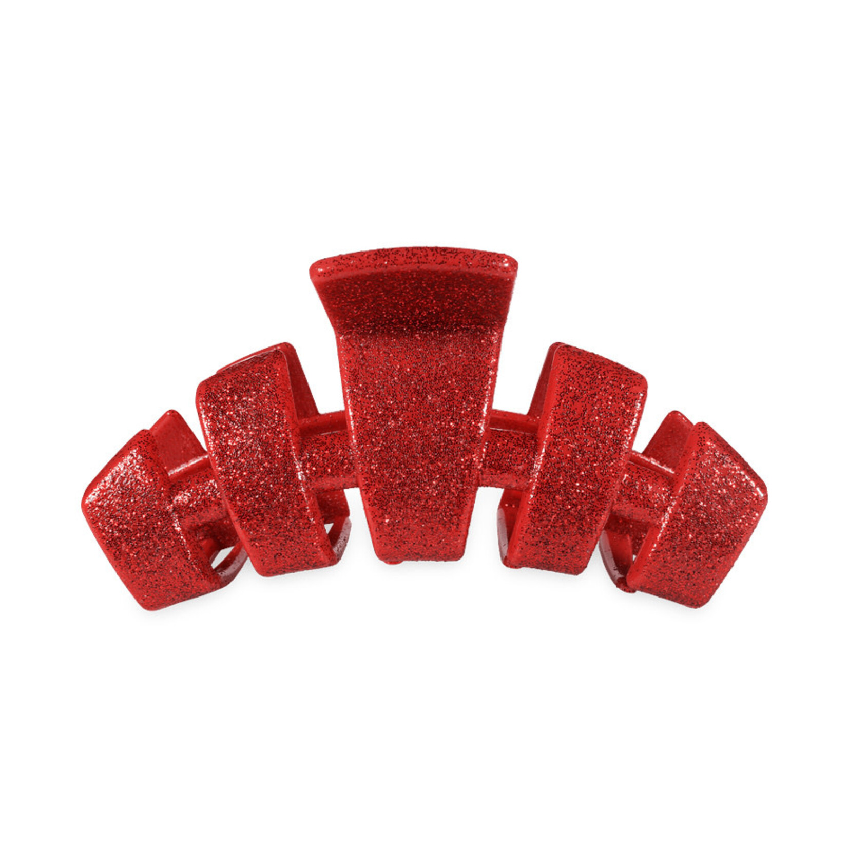 Teleties Classic Red Glitter Hair Clip