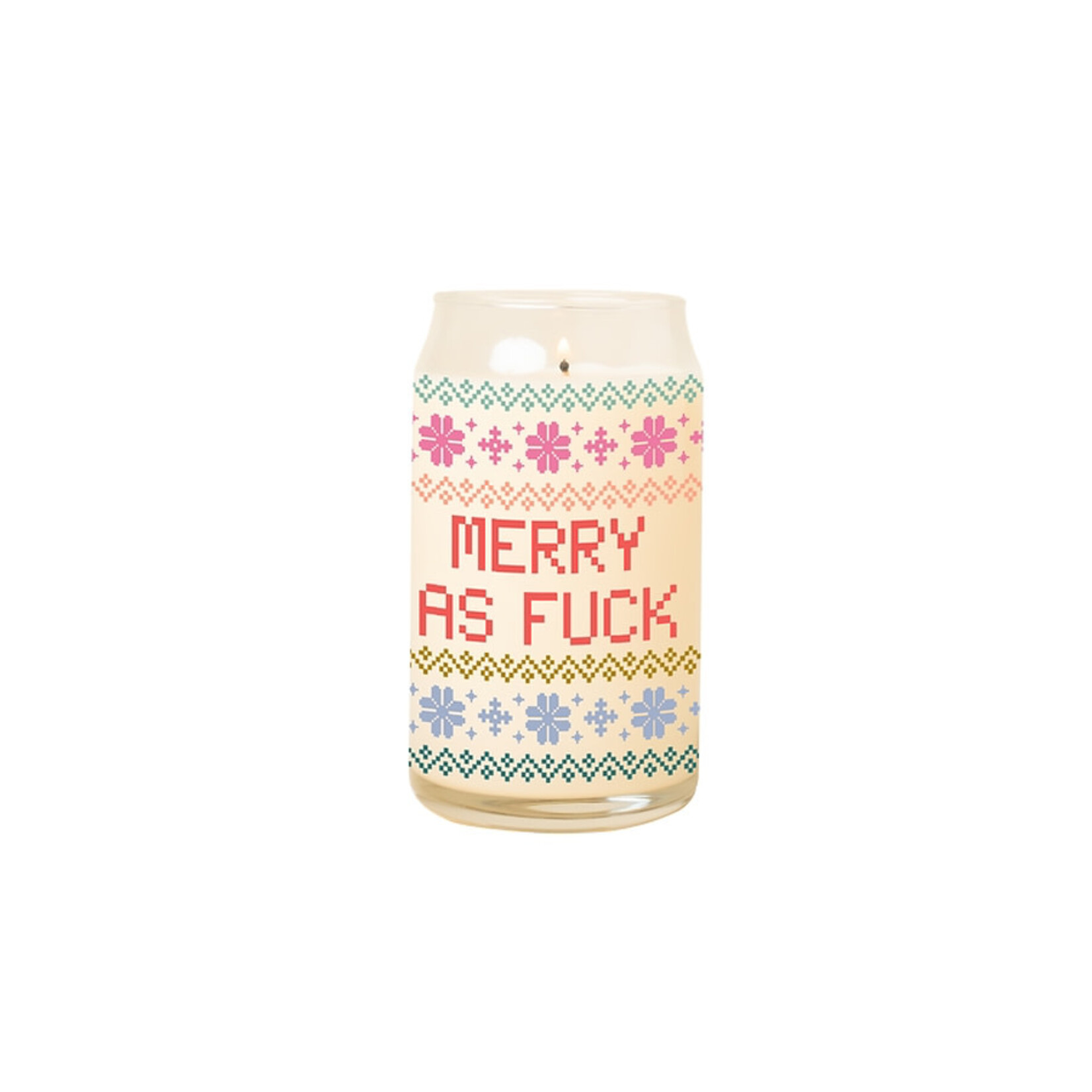 Talking Out of Turn Holiday Can Glass Candle