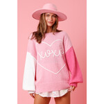 Peach Love California XoXo Sweater