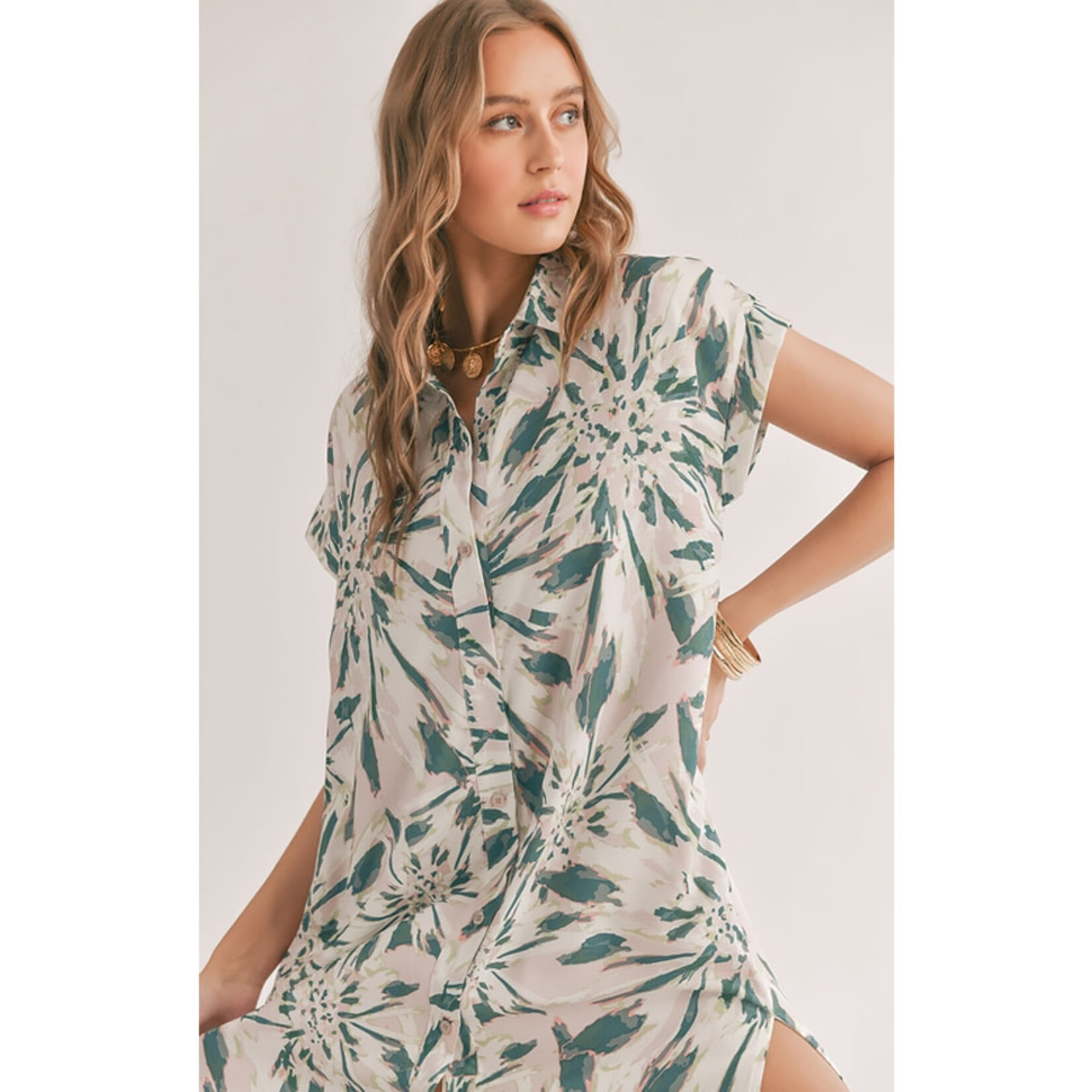 Sadie & Sage Dunes Shirt Romper