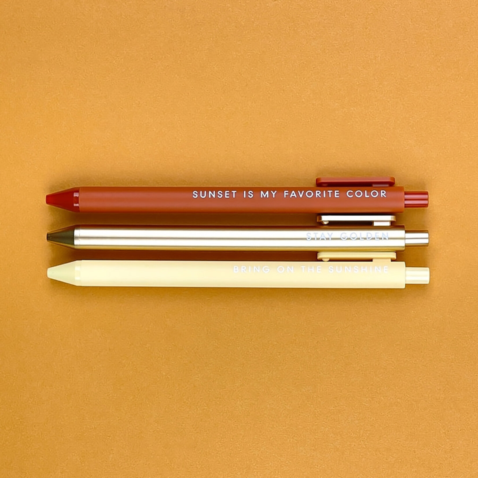 Ruff House Print Shop The Sunshine Jotter Gel Pen - 3 Pack