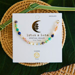 Lotus and Luna 4mm Necklace/ Wrap Bracelet